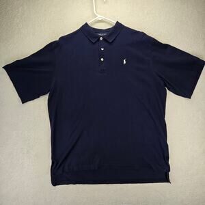 Vintage Ralph Lauren Polo Golf Polo Mens L Blue -Would fit XL Cotton